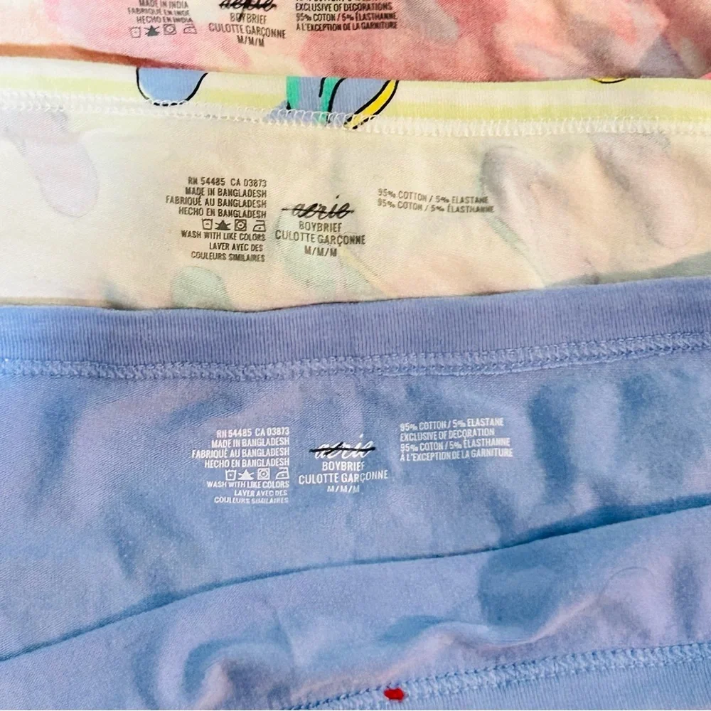 #032.B Aerie Sz M Lot of 3 Colorful Women's Underwear Set of 3